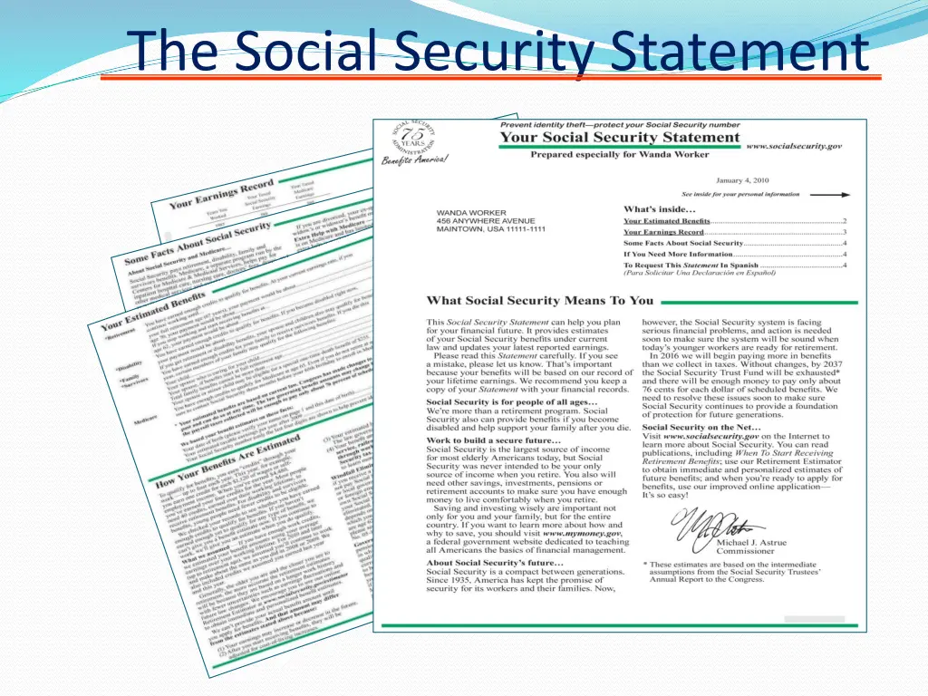 the social security statement