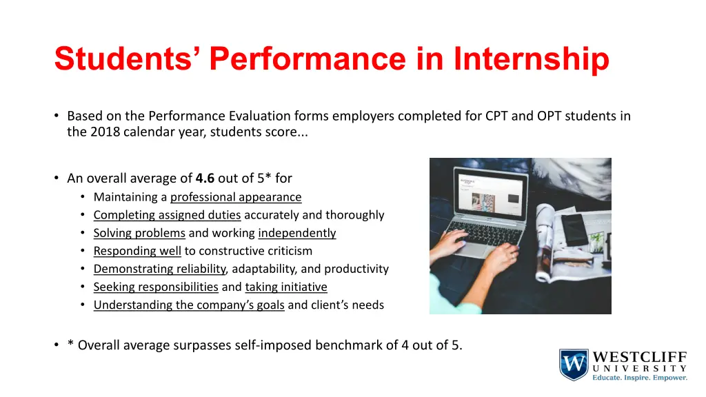 students performance in internship 1