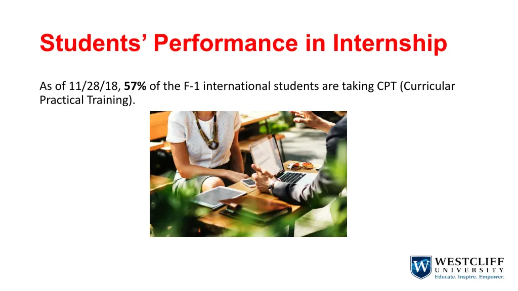 students performance in internship