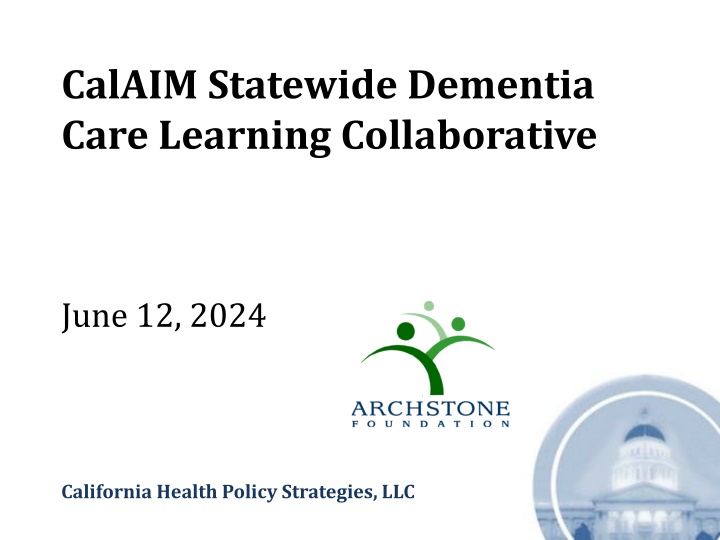 calaim statewide dementia care learning