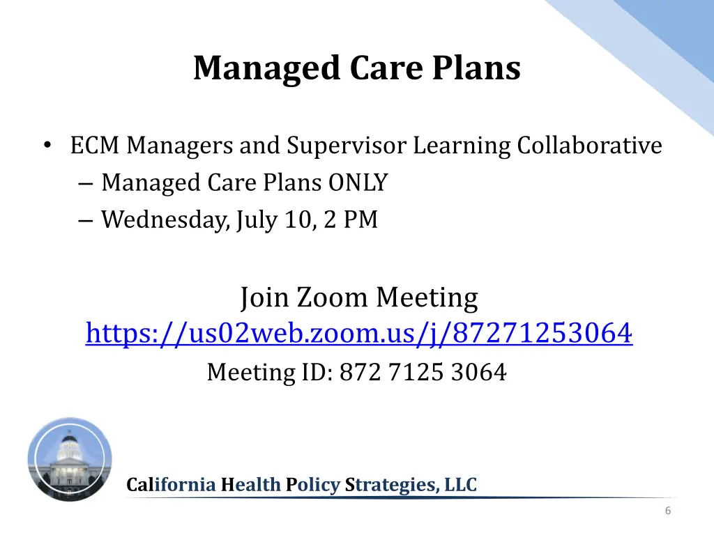 managed care plans