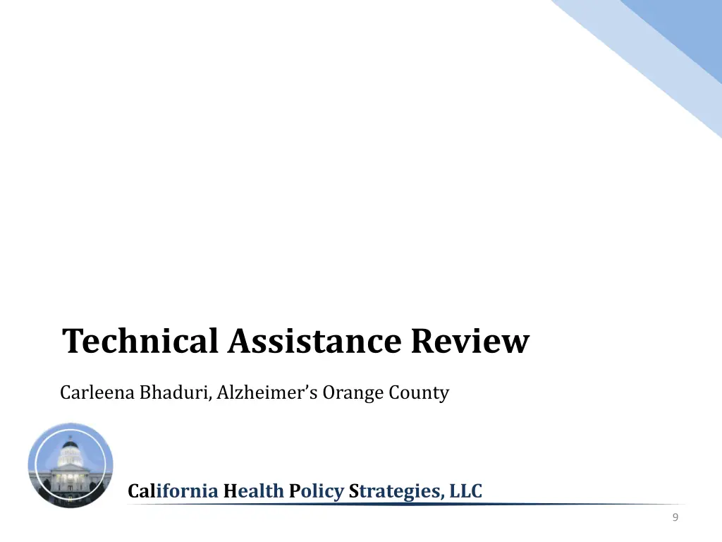 technical assistance review