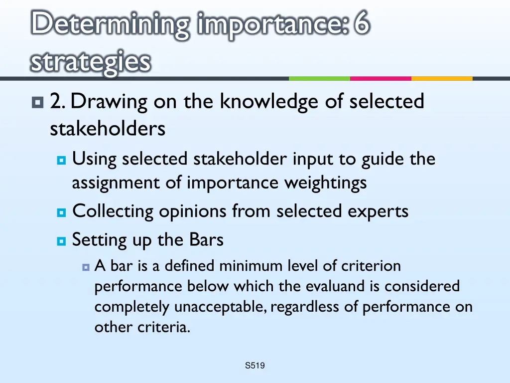 determining importance 6 strategies 1