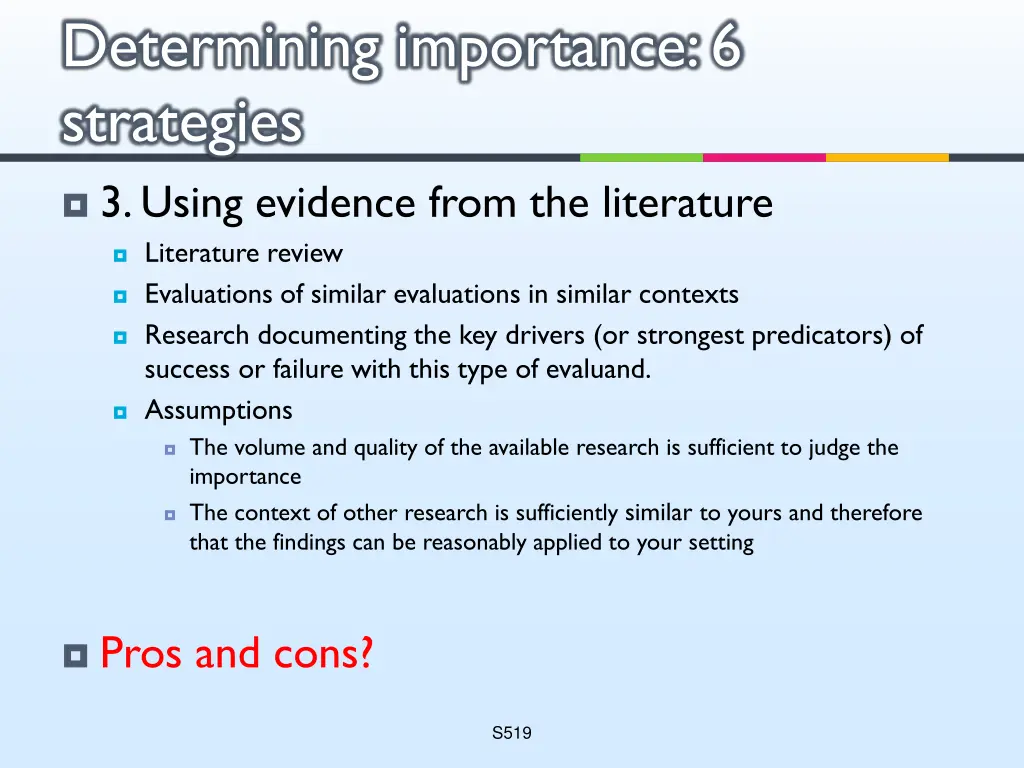 determining importance 6 strategies 3