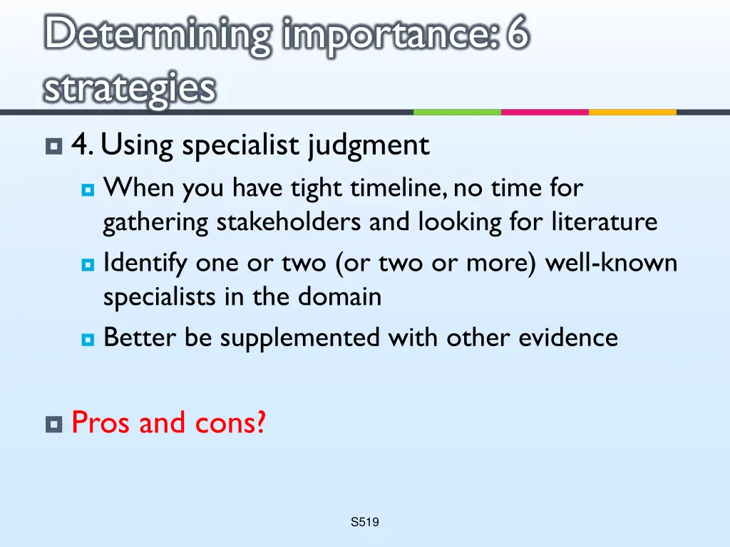 determining importance 6 strategies 4