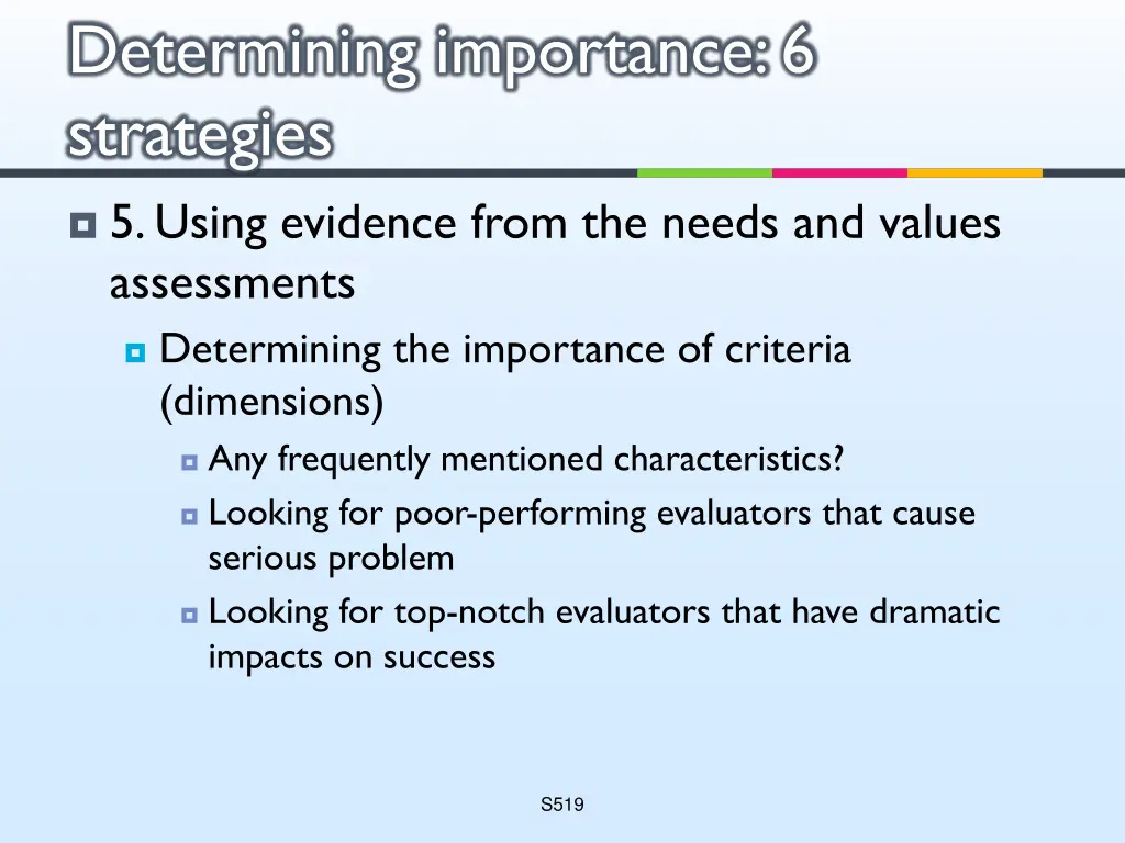 determining importance 6 strategies 5
