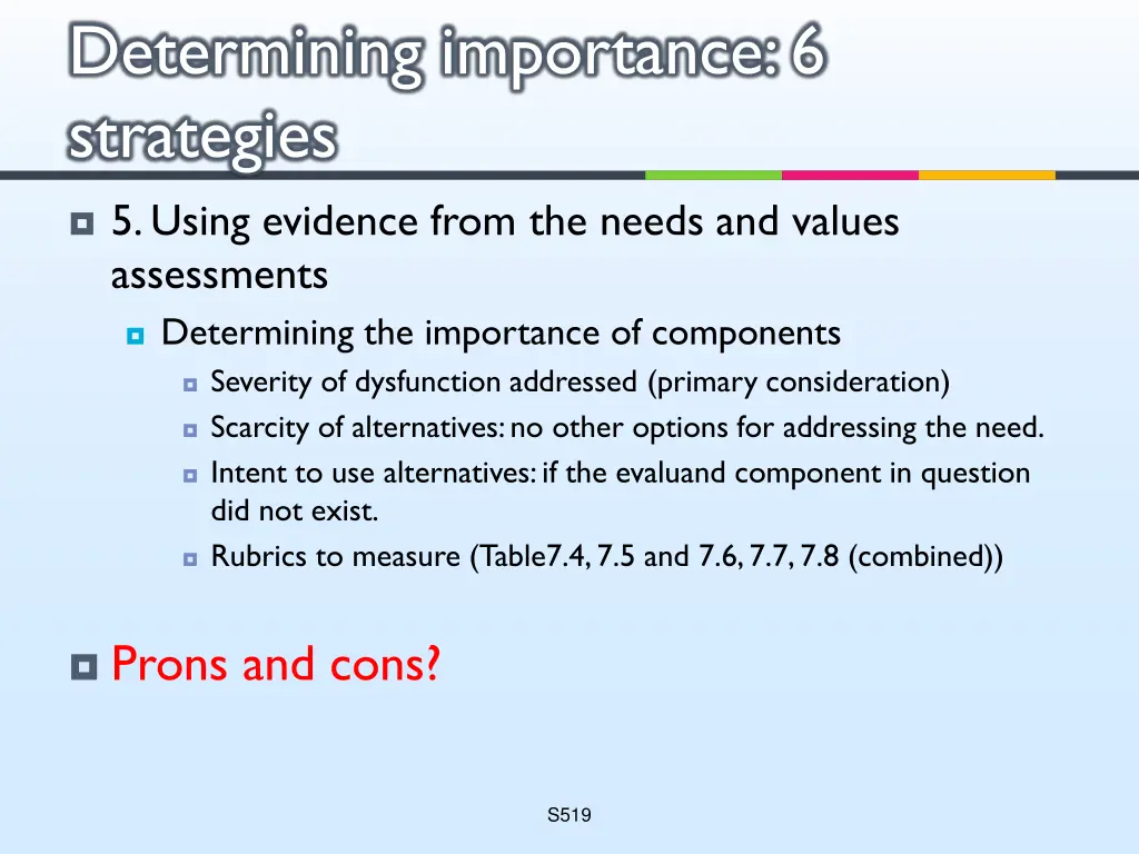 determining importance 6 strategies 6