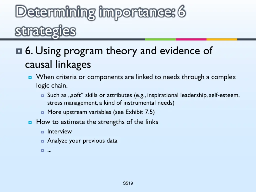 determining importance 6 strategies 7