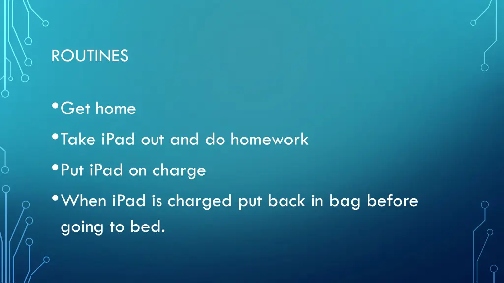 routines
