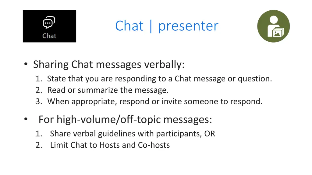 chat presenter