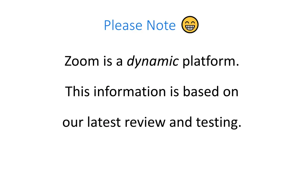 please note