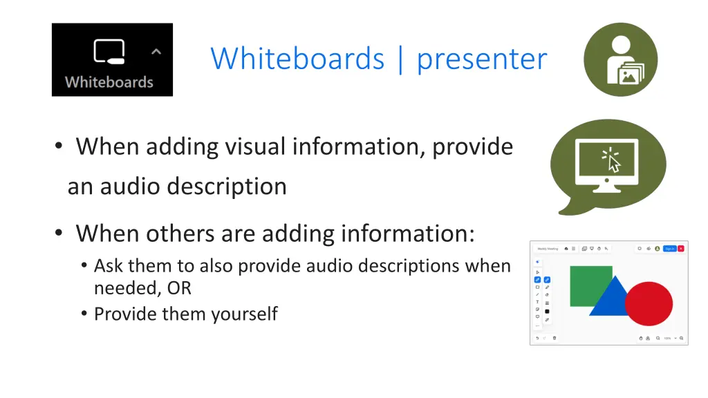 whiteboards presenter
