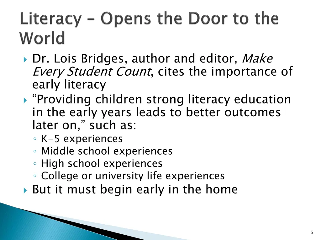 dr lois bridges author and editor make every