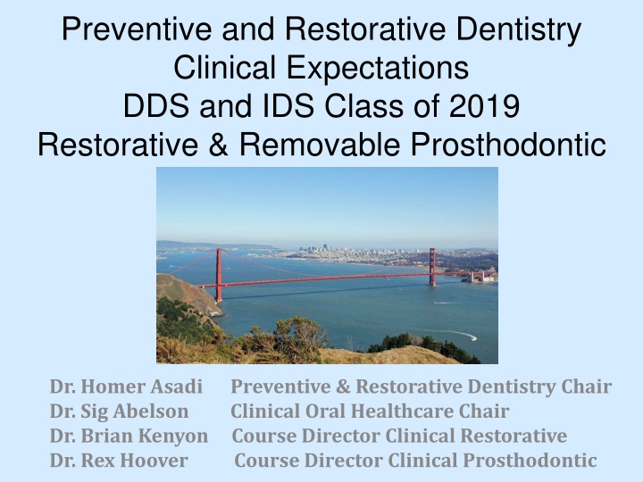 preventive and restorative dentistry clinical