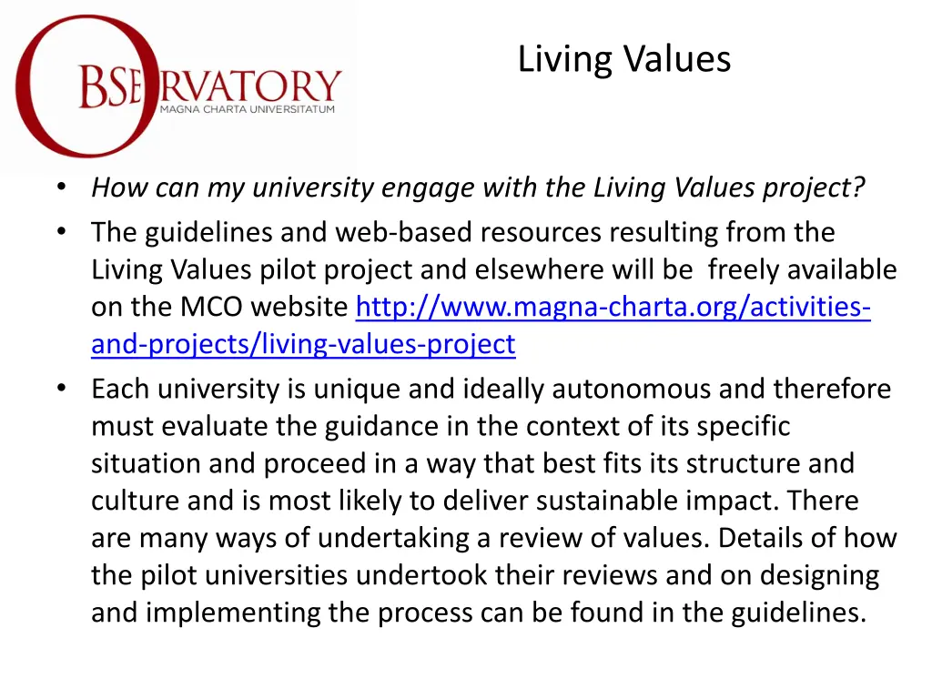 living values 16
