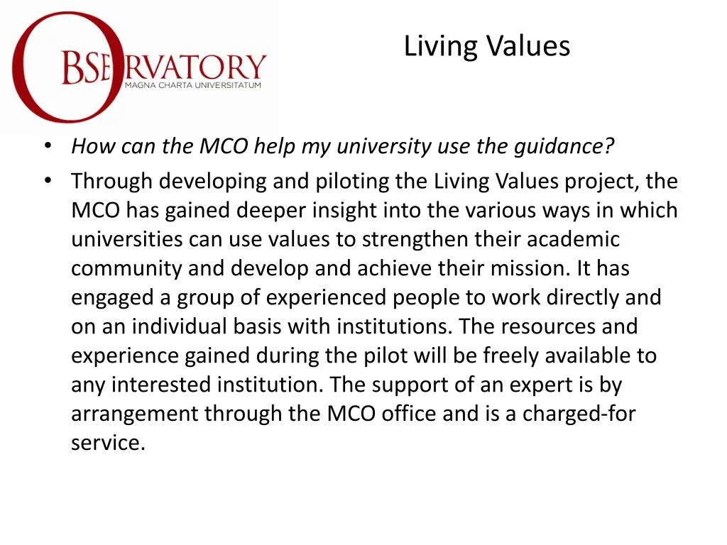 living values 17
