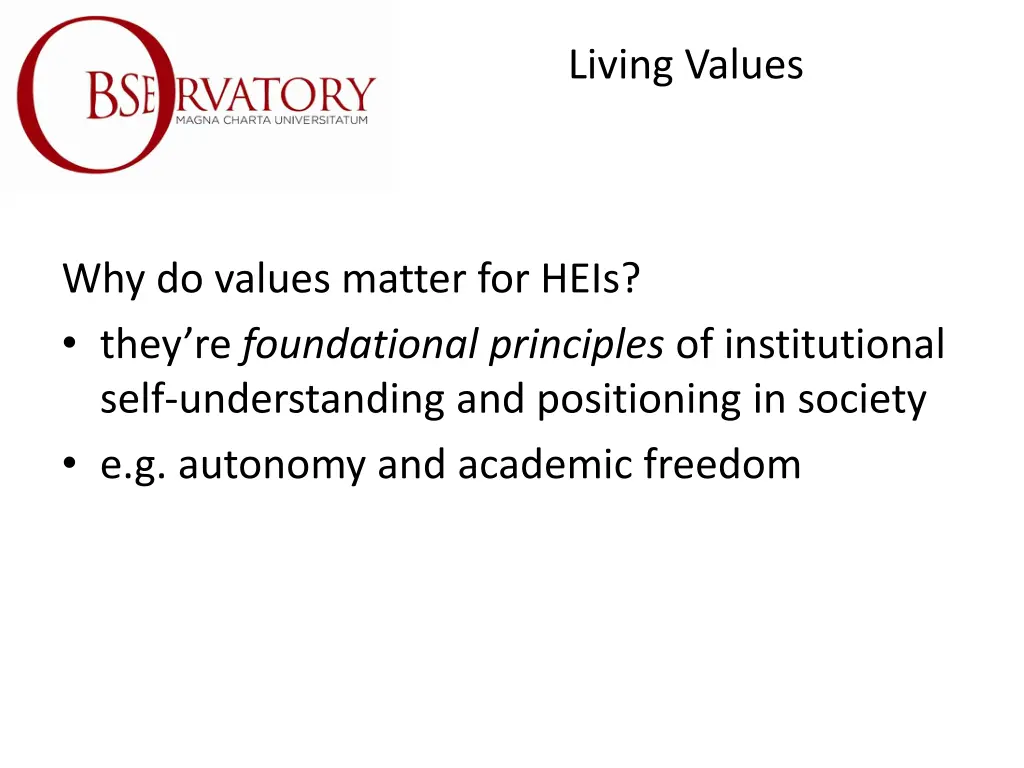 living values 2