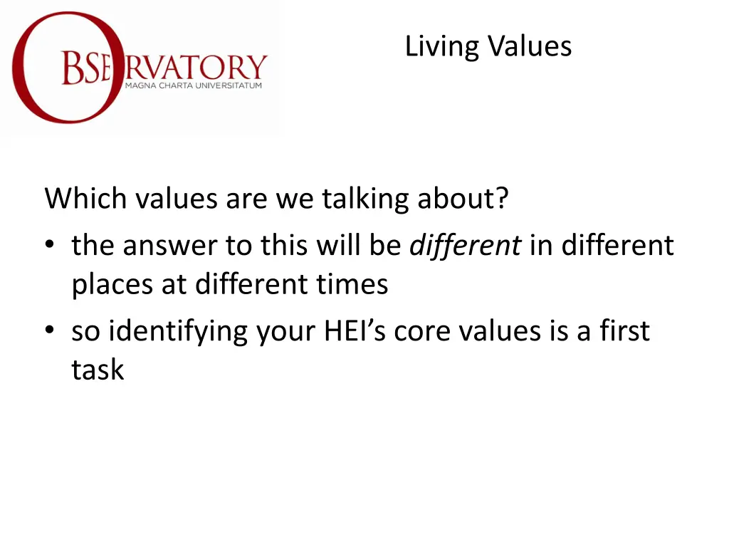 living values 5