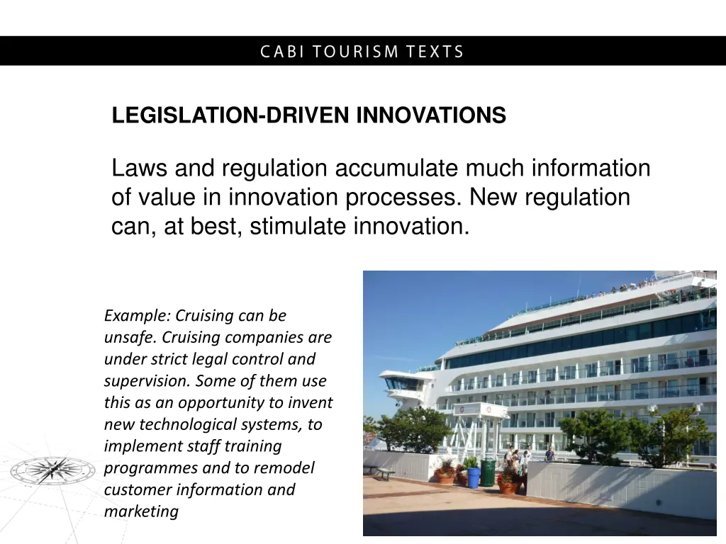 legislation driven innovations
