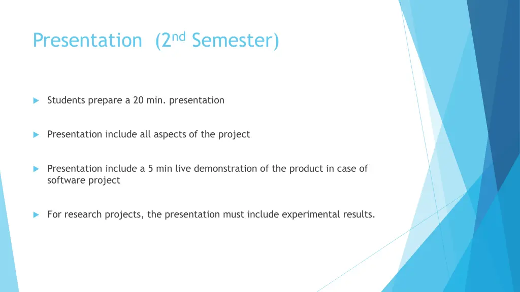 presentation 2 nd semester