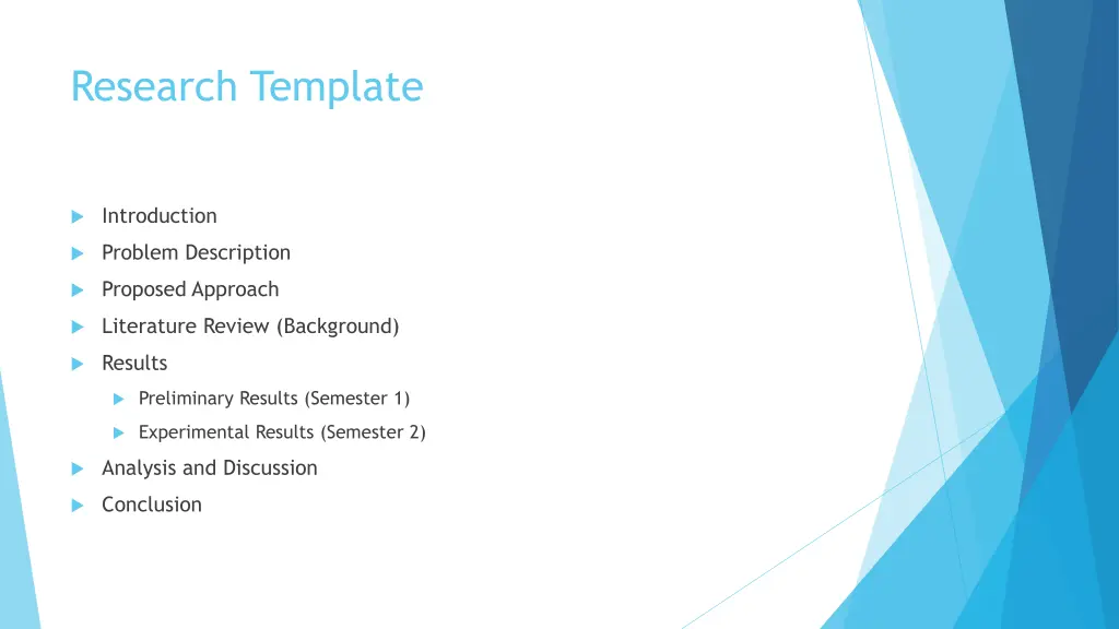 research template