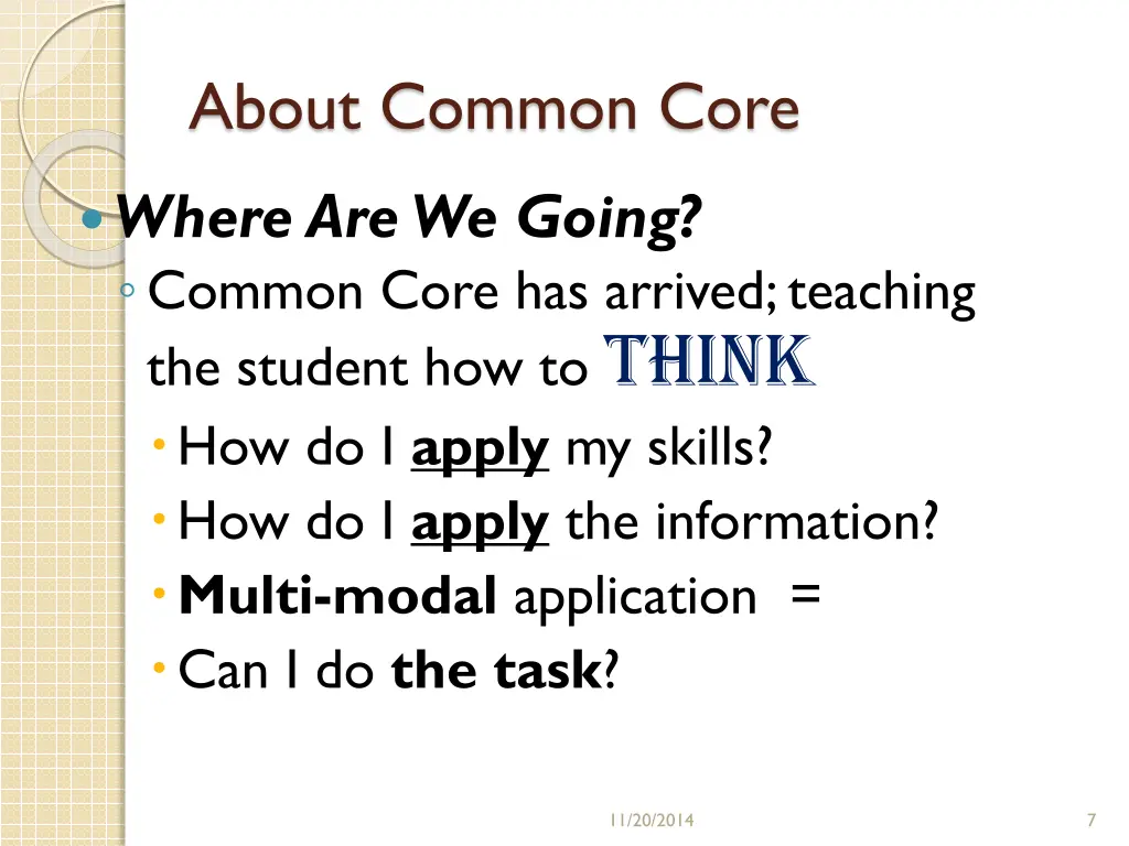 about common core 1