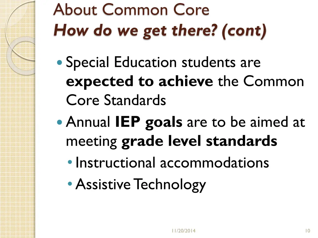 about common core how do we get there cont 1