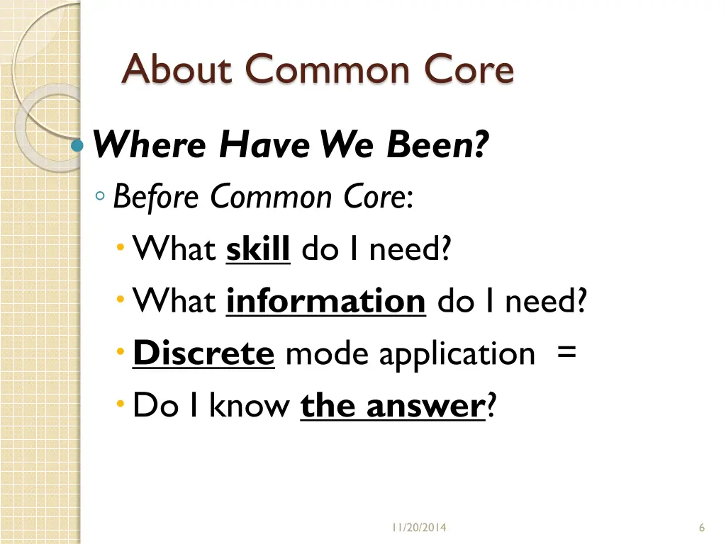 about common core