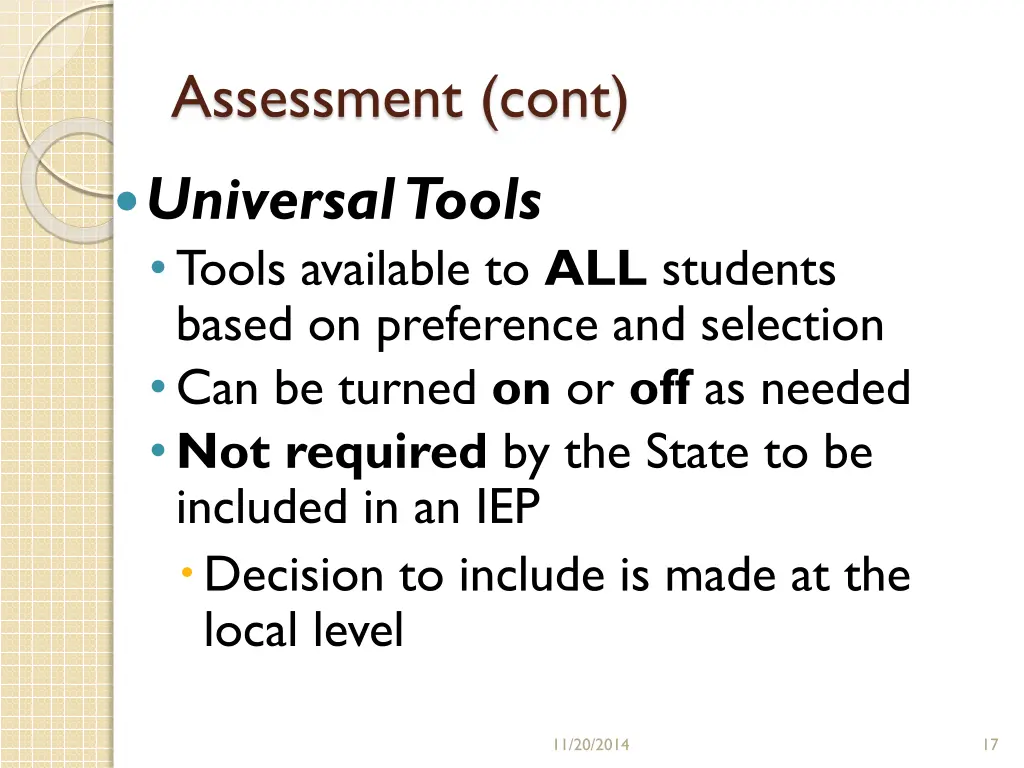 assessment cont 1