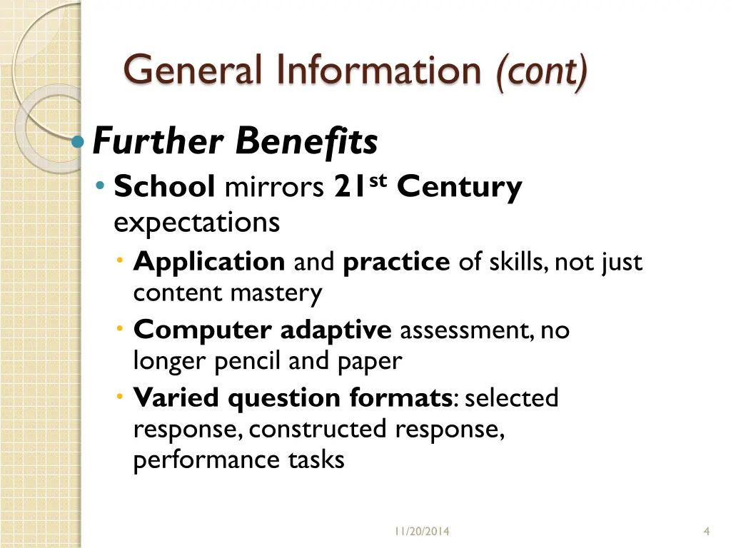 general information cont 1