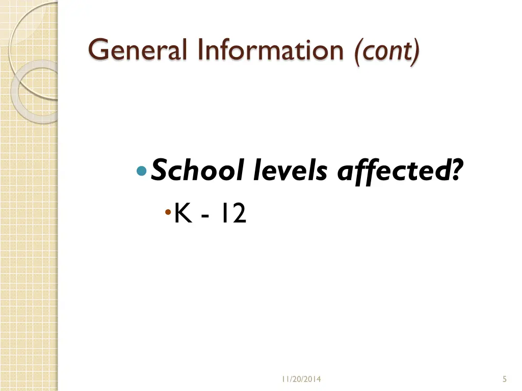 general information cont 2