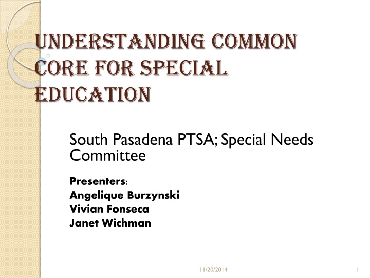 understanding common core for special education
