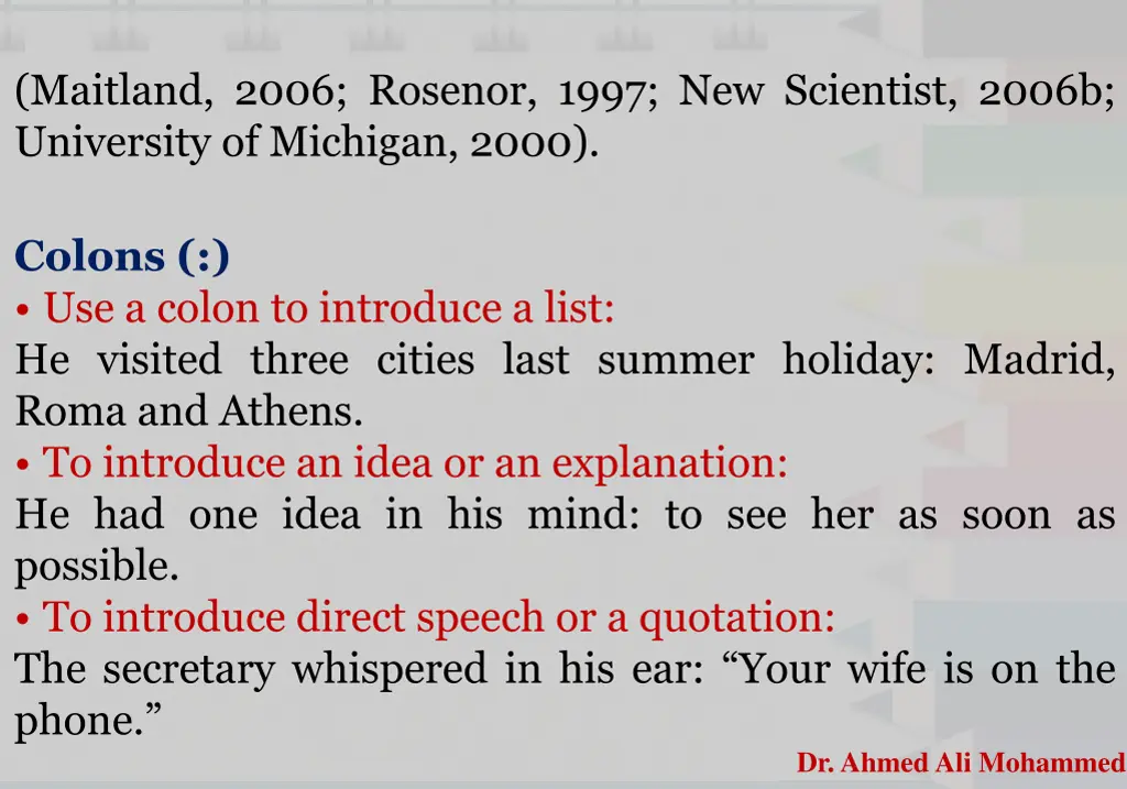 maitland 2006 rosenor 1997 new scientist 2006b