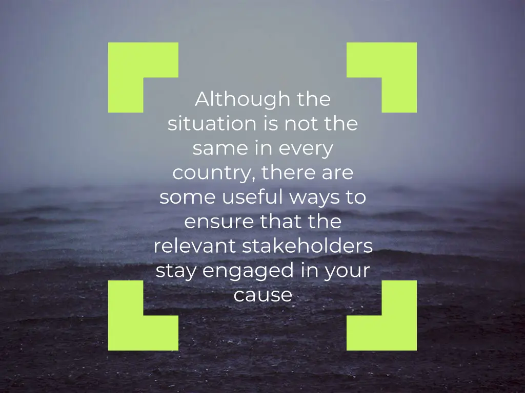 although the situation is not the same in every