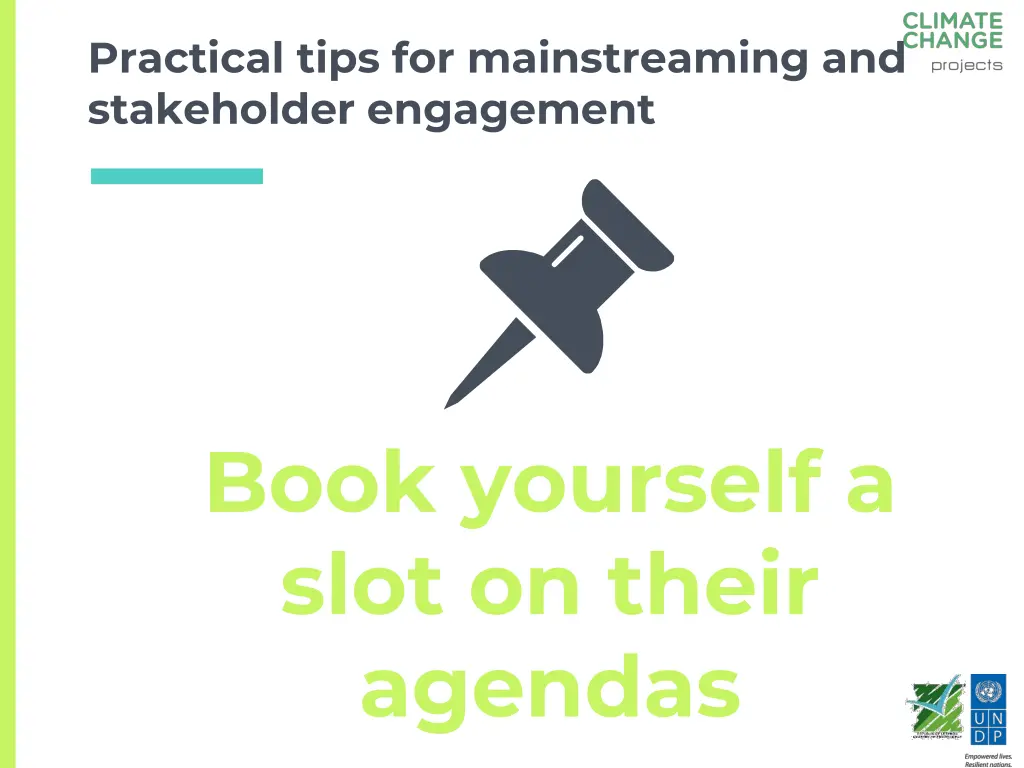 practical tips for mainstreaming and stakeholder 3