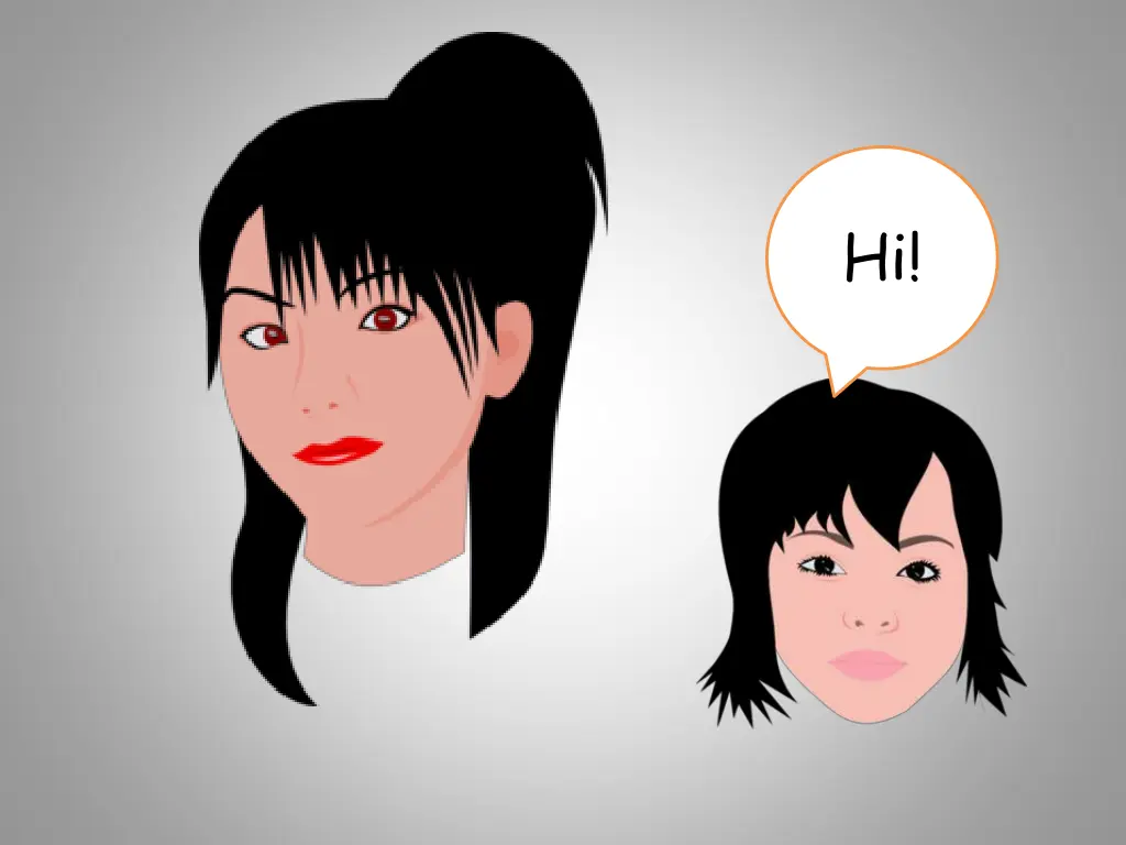 asian female clip art