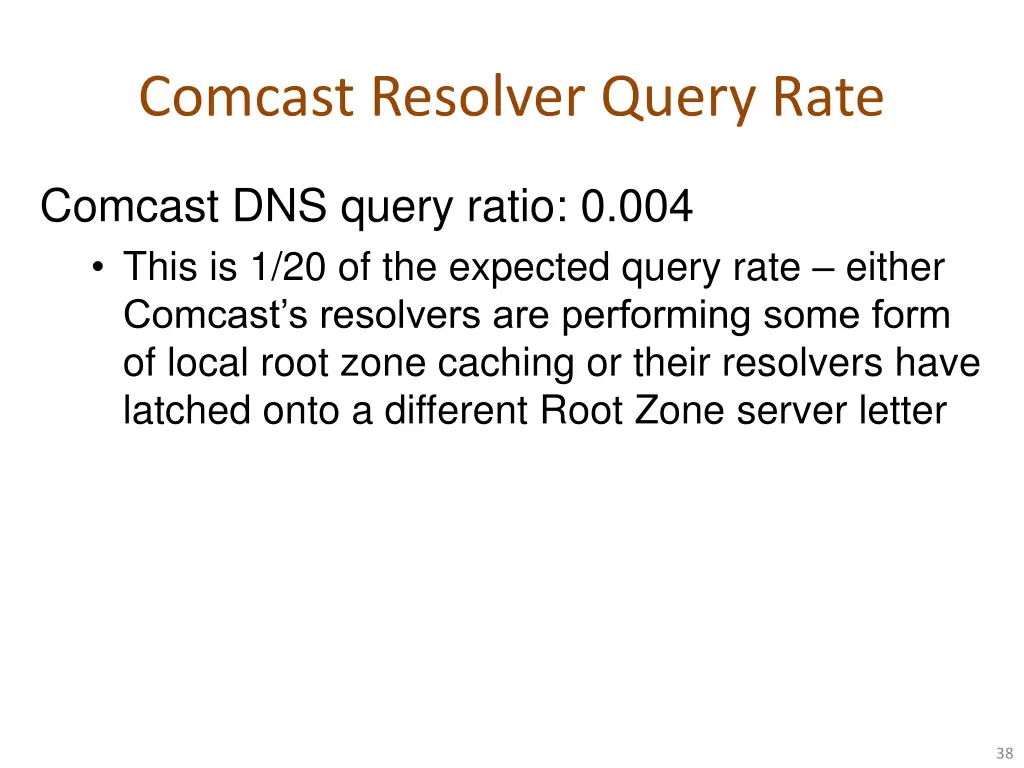 comcast resolver query rate