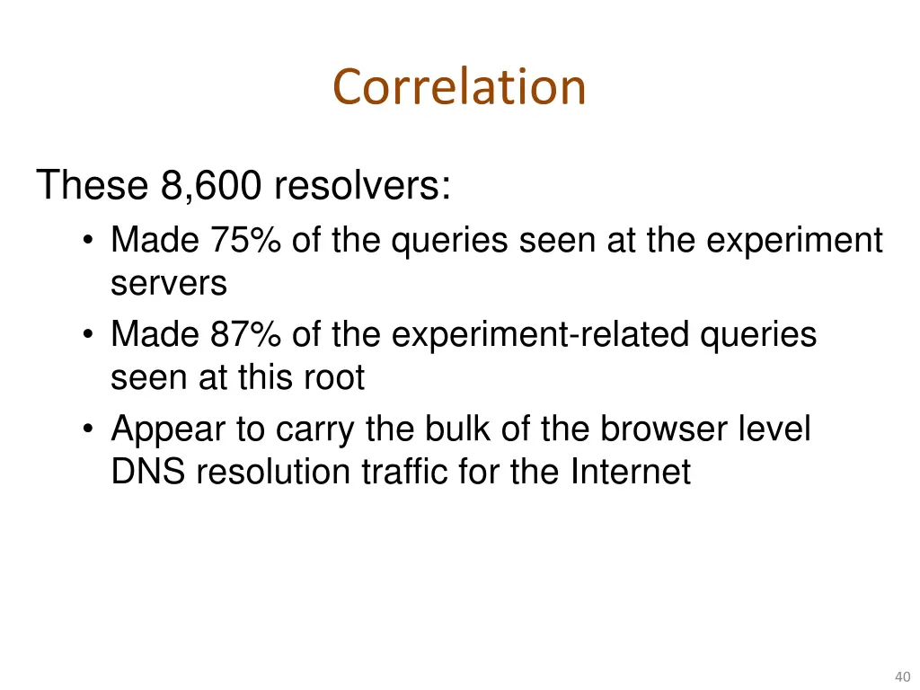 correlation 1