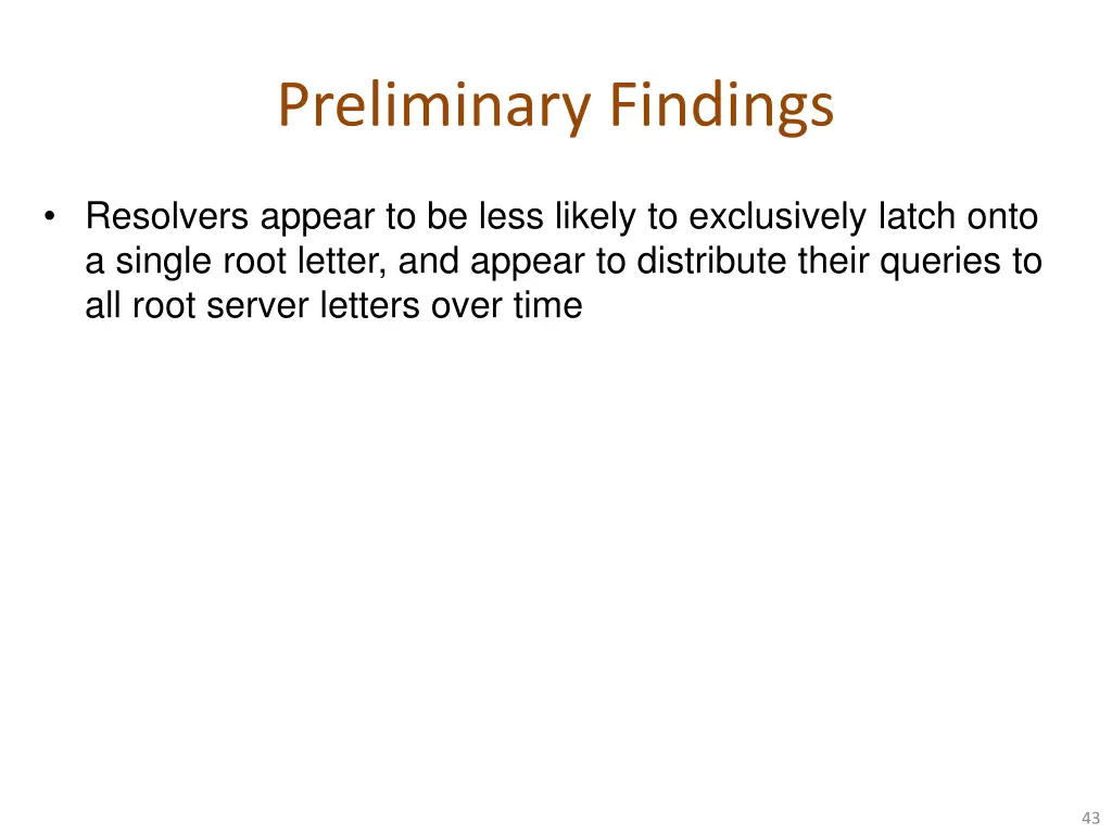 preliminary findings 2