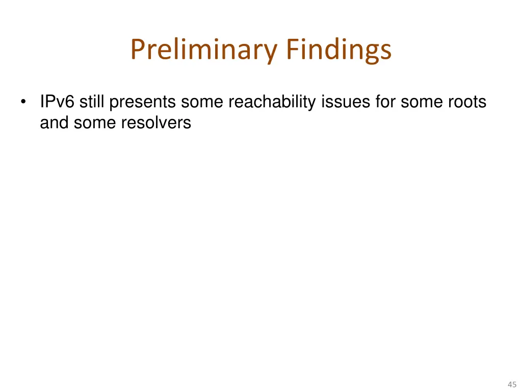 preliminary findings 4