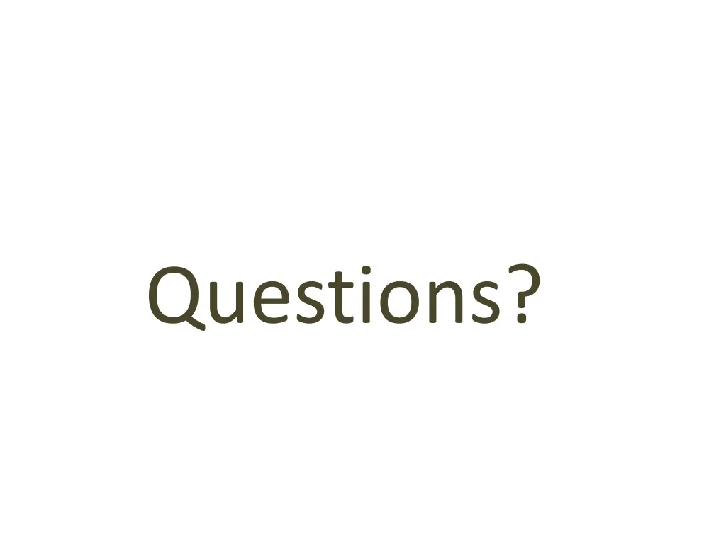 questions