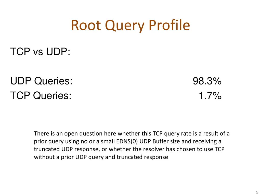 root query profile 2