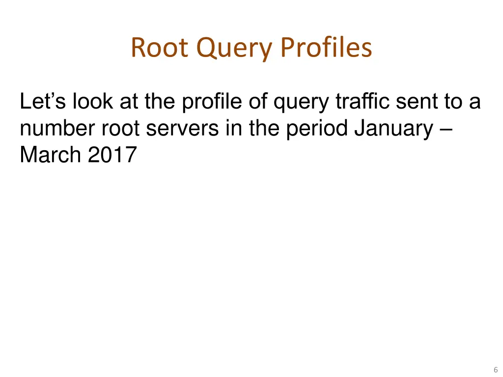 root query profiles