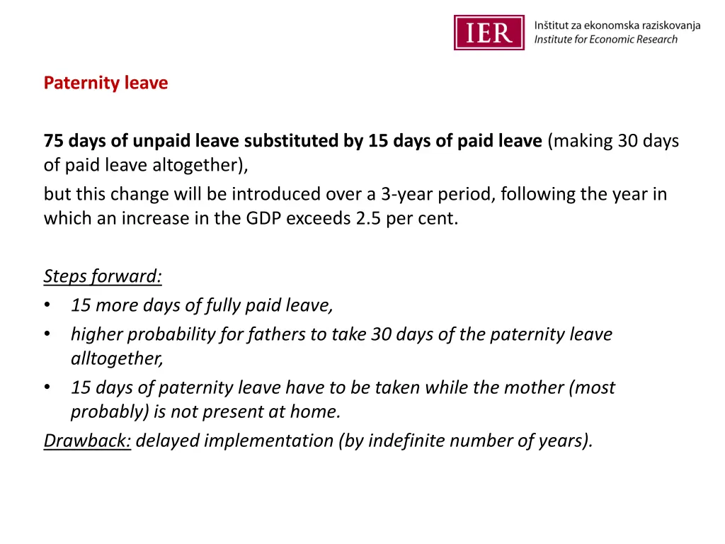 paternity leave
