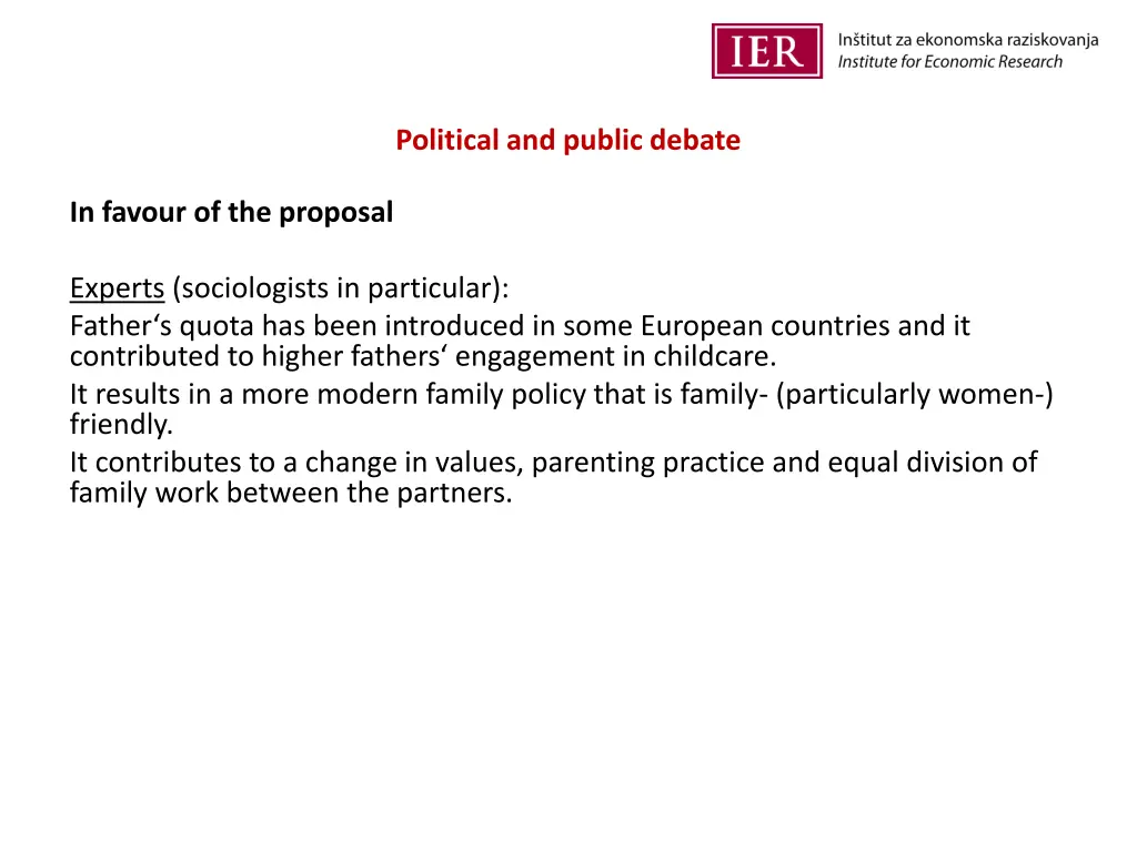 political and public debate