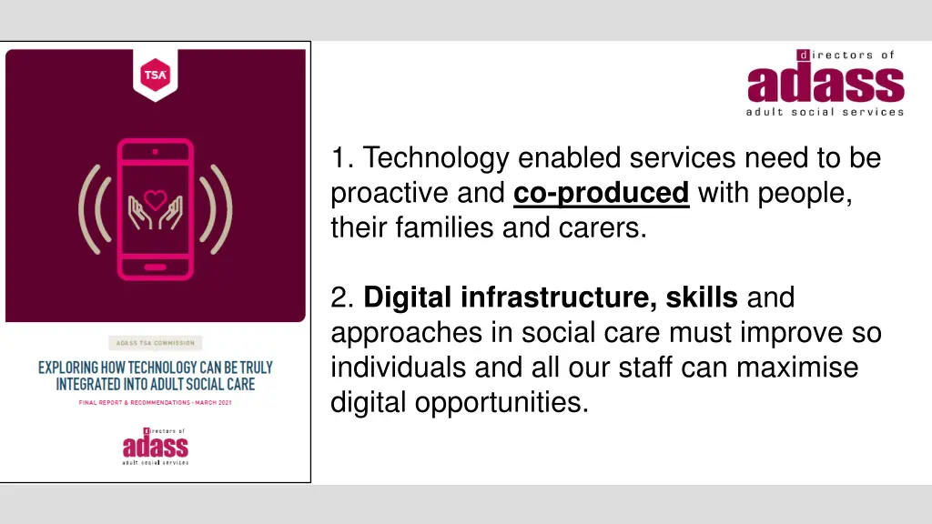 1 technology enabled services need