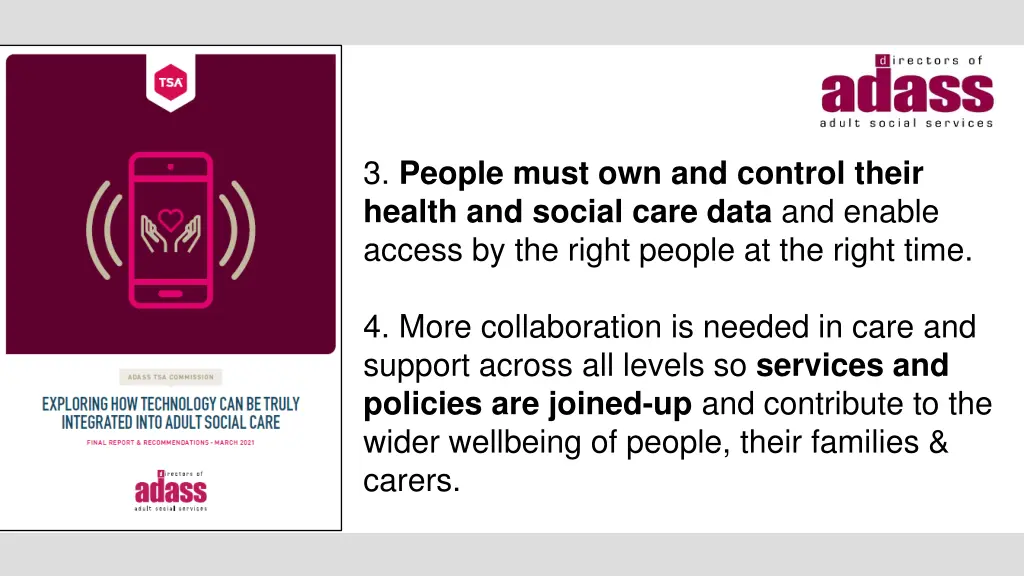 3 people must own and control their health