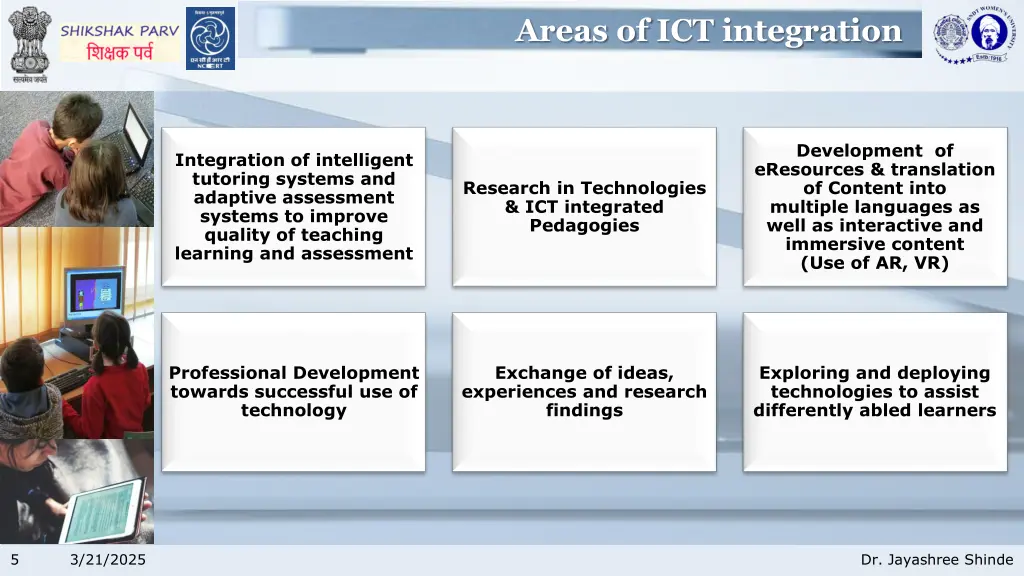 areas of ict integration