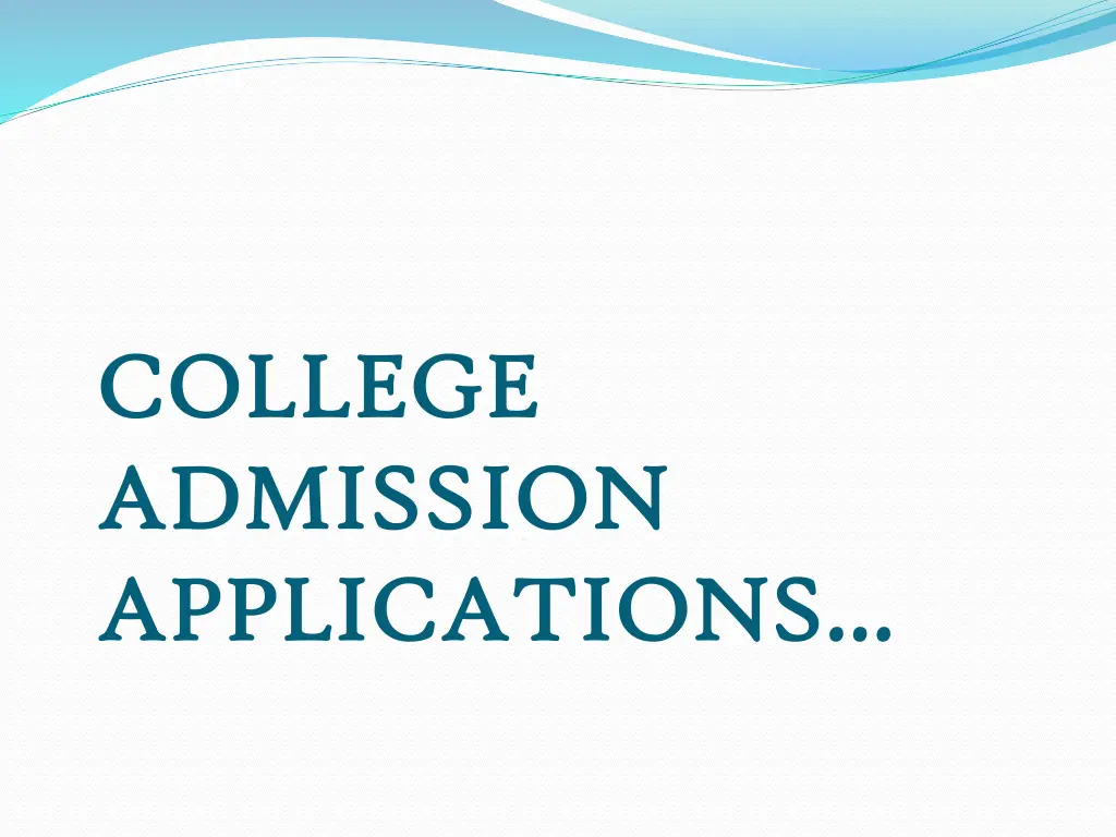 college college admission admission applications