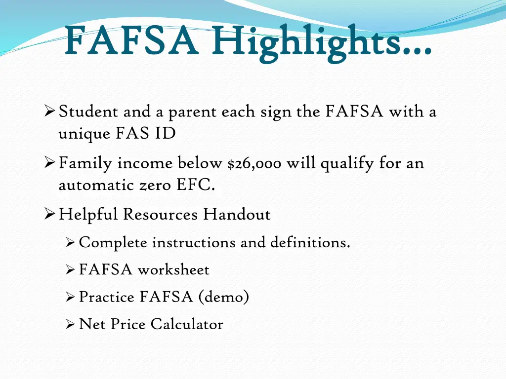 fafsa highlights fafsa highlights 1